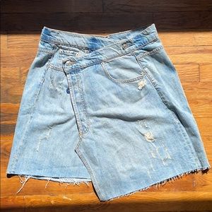 Deconstructed Jean Skirt